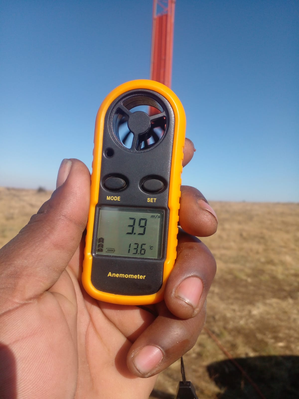 Wind Reading on Site